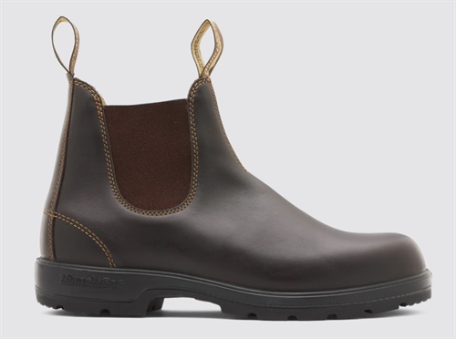 BLUNDSTONE 550 ELASTIC SIDED BOOT LINED WALNUT